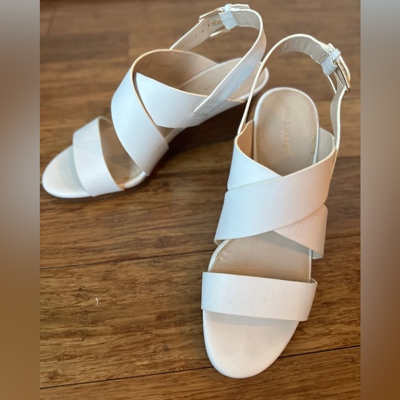 Cole Haan White Wedges - Size 9 - Picture 3 of 4